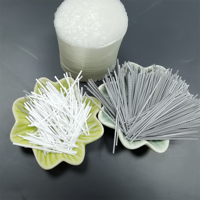 48mm prägten Makrofaser der polypropylen-synthetischen Faser-pp. für Shotcrete