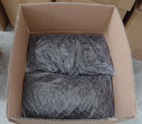Graue Polypropylen-Makro-Twisted-Bündel-Kunstfaser 54 mm für Betonbewehrung