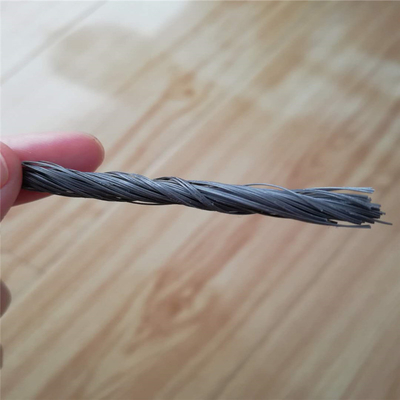 Hohe Bruchfestigkeit PP-Faser-Twisted Bunchy Form Verstärkung für Zementbeton
