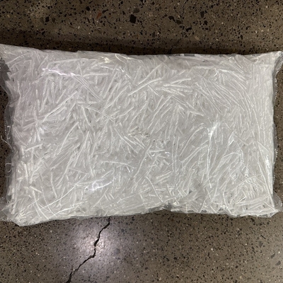 PP Makro-Synthetische Faser Twist 51mm Weiße Farbe für Pisos Industrieboden