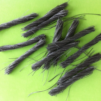 Weiße 51/54mm PP Makrofaser Twist Bunchy Faser für Betonverstärkung