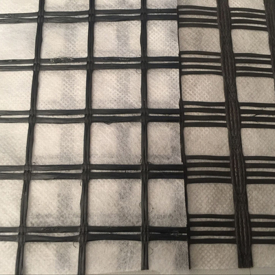 Fiberglas Geogrid oder Polyester Geogrid composited mit nichtgewebtem Gewebe